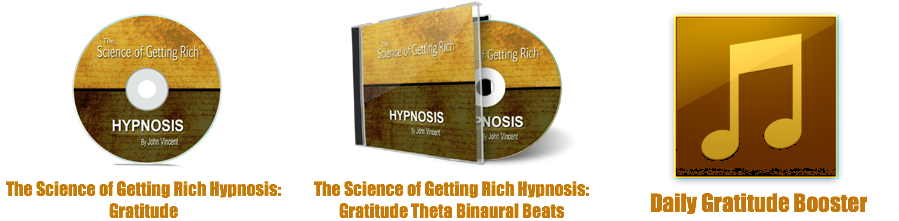 The Science of Getting Rich Gratitude Hypnosis 3 Images